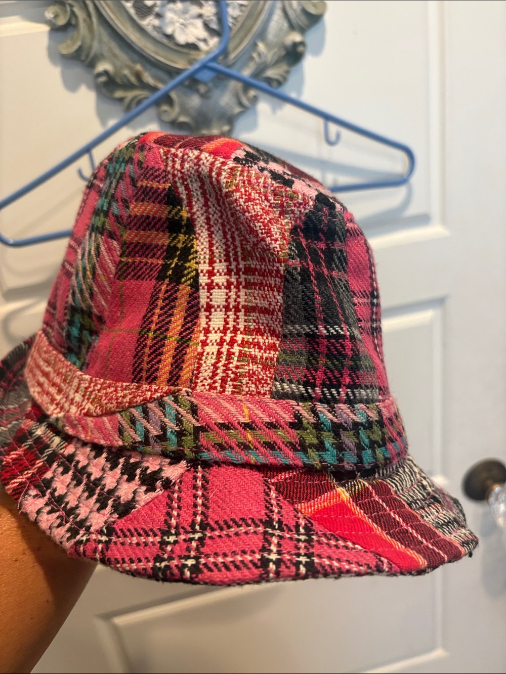 Pink Plaid Bucket Hat